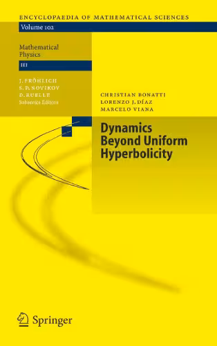 خرید و دانلود نسخه کامل کتاب Dynamics beyond uniform hyperbolicity