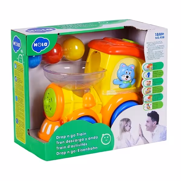 اسباب بازی قطار توپ پرت کن موزیکال هولا تویز