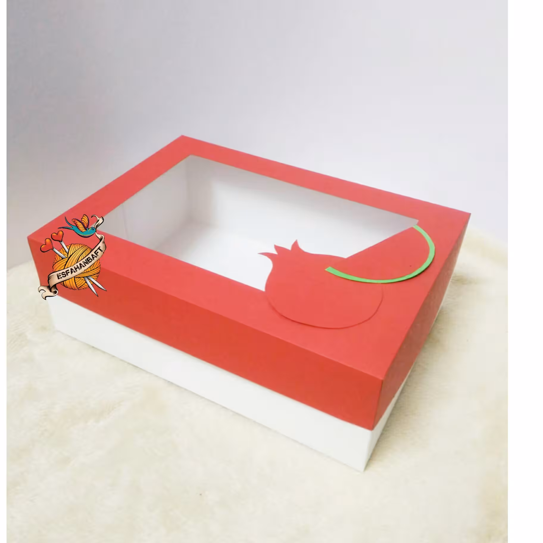 جعبه یلدایی ویترینی 20در30 با ارتفاع 5 سانت مونتاژ نشده 