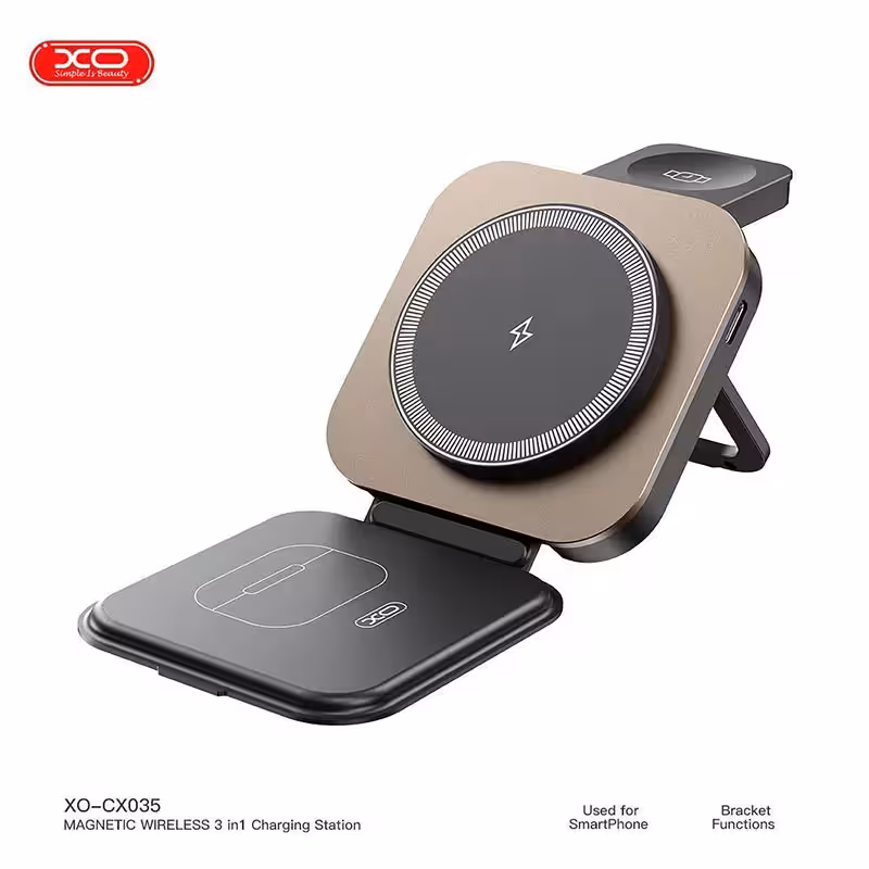 شارژر وایرلس 21 وات 3 کاره ایکس او XO CX035