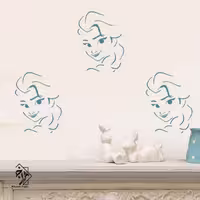 شابلون دیواری السا کد 111