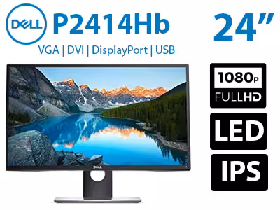 مانیتور Dell P2414HB دل استوک سایز 24 اینچ LED FHD AH-IPS 5ms sRGB 99%