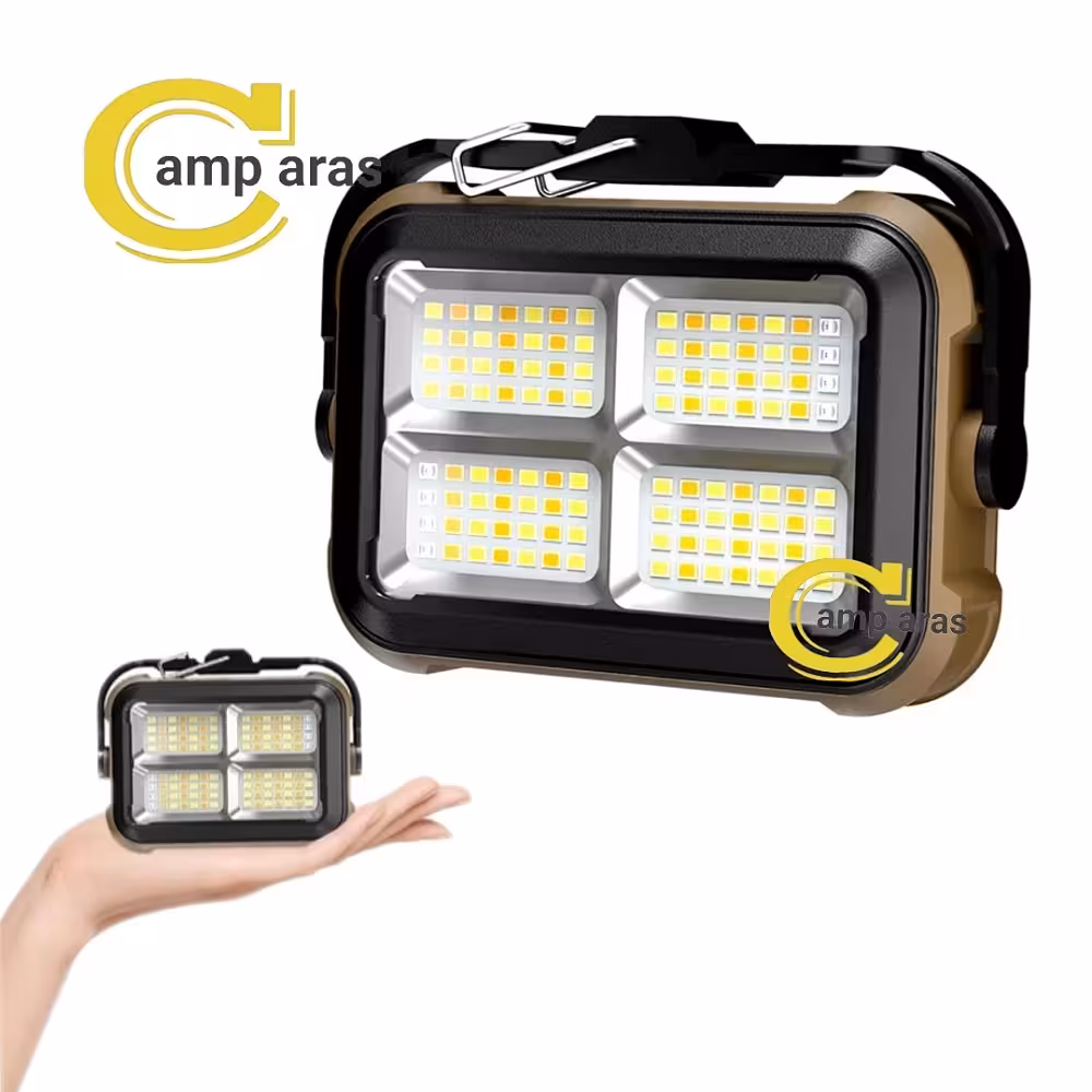 پروژکتور جیبی شارژی خورشیدی کینساچ KS-G6006SMD - کمپ آراس