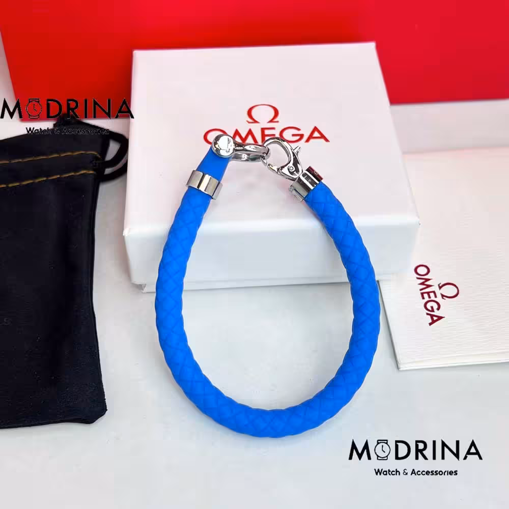دستبند امگا رابر آبی مستر OMEGA BRACELET