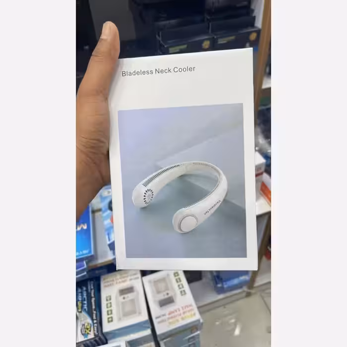 پنکه گردنی در رنگهای صورتی سبز و سفید