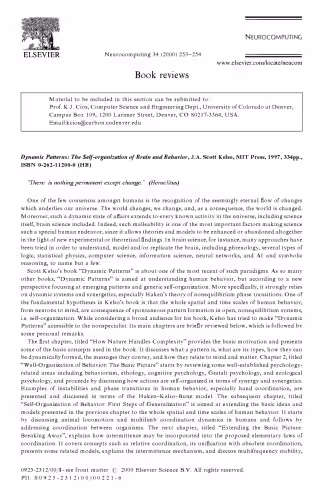خرید و دانلود نسخه کامل کتاب Dynamic Patterns: The Self-Organization of Brain and Behavior (Complex Adaptive Systems)