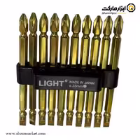 ست سر پیچ گوشتی لایت دوسو و چهارسو بلند 10 عددی مدل 8110-SP