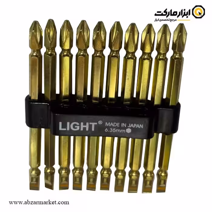 ست سر پیچ گوشتی لایت دوسو و چهارسو بلند 10 عددی مدل 8110-SP