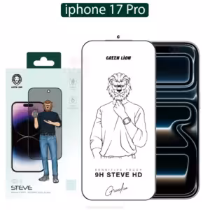 محافظ صفحه آیفون Green Lion 9H Steve Glass | iphone 17 Pro