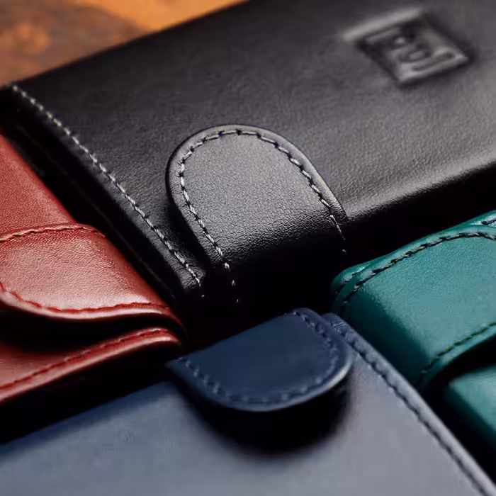 جا کارتی و کیف پول چرم طبیعی پولاریس مدل سولو PULARYS Solo leather wallet