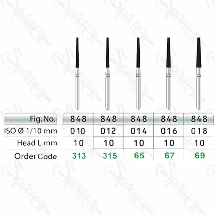 فرز الماسی توربین تراش FLAT END CYLINDER 848 تیزکاوان TEES KAVAN
