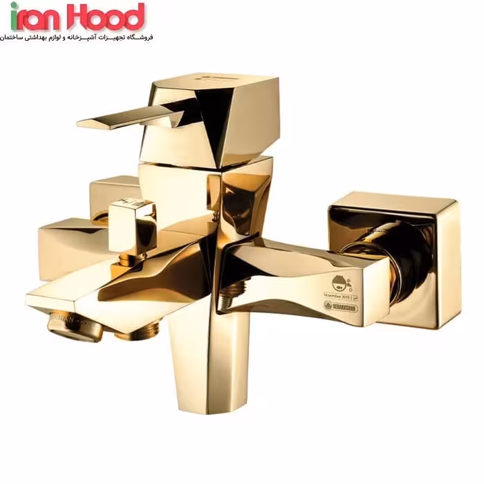 شیر دوش حمام درخشان مدل مارکیز طلایی