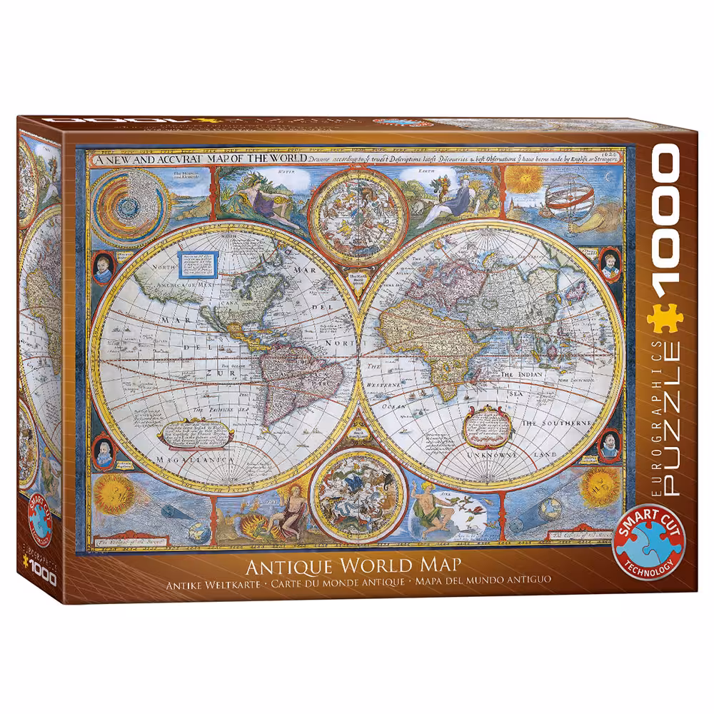 پازل 1000 تکه یوروگرافیکس Eurographics نقشه باستانی جهان