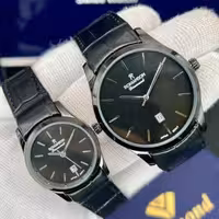 ساعت ست رومانسون بند چرمی بدنه استیل زنانه و مردانه ROMANSON