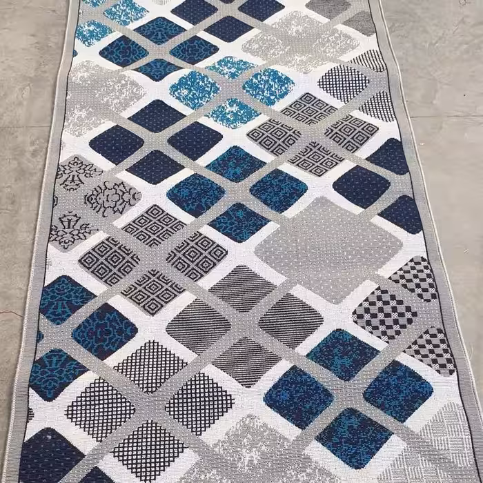 کناره گلیم ماشینی کاشان طرح فیروزه فیلی سایز4در1(هزینه ارسال باخریداروپس کرایه میباشد)