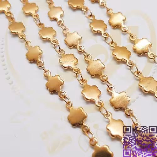 زنجیر استیل گل پیوسته فروش0/5متری کد135