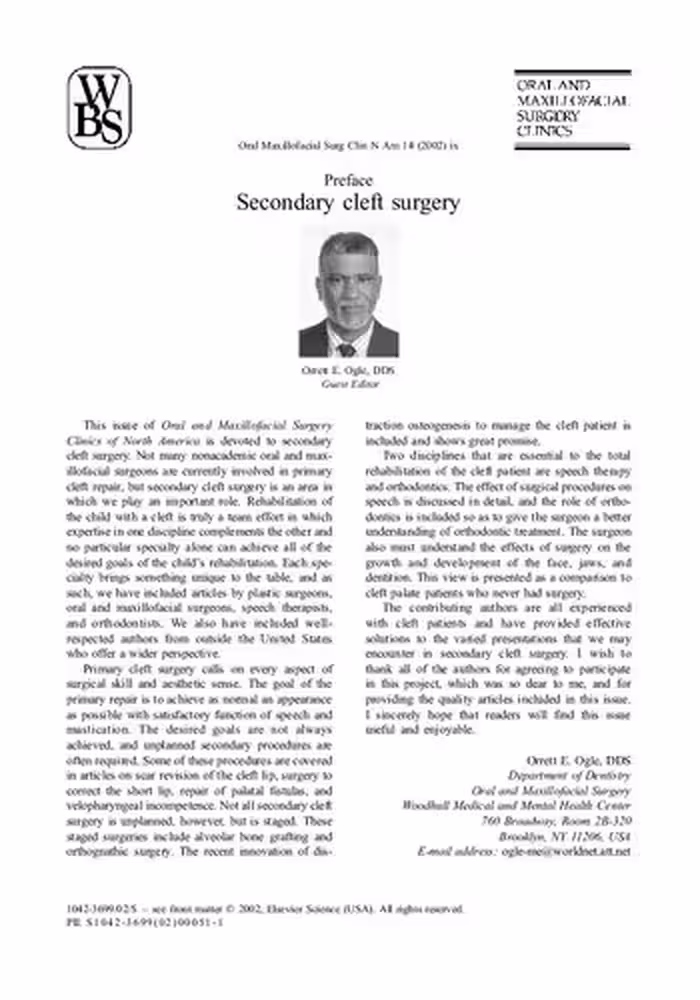 خرید و دانلود نسخه کامل کتاب Secondary cleft surgery