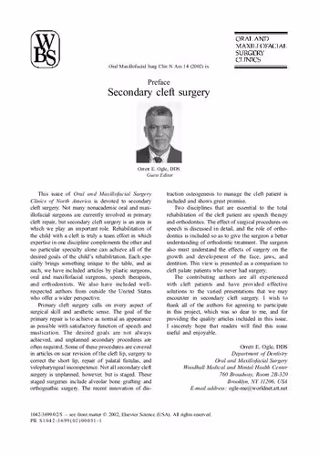 خرید و دانلود نسخه کامل کتاب Secondary cleft surgery