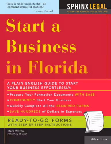 خرید و دانلود نسخه کامل کتاب Start a Business in Florida, 8E
