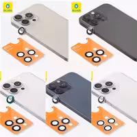 رینگ محافظ لنز اورجینال آیفون BLUEO ORIGIN METAL FRAME LENS PROTECTOR GLASS مناسب برای Apple iPhone 16E