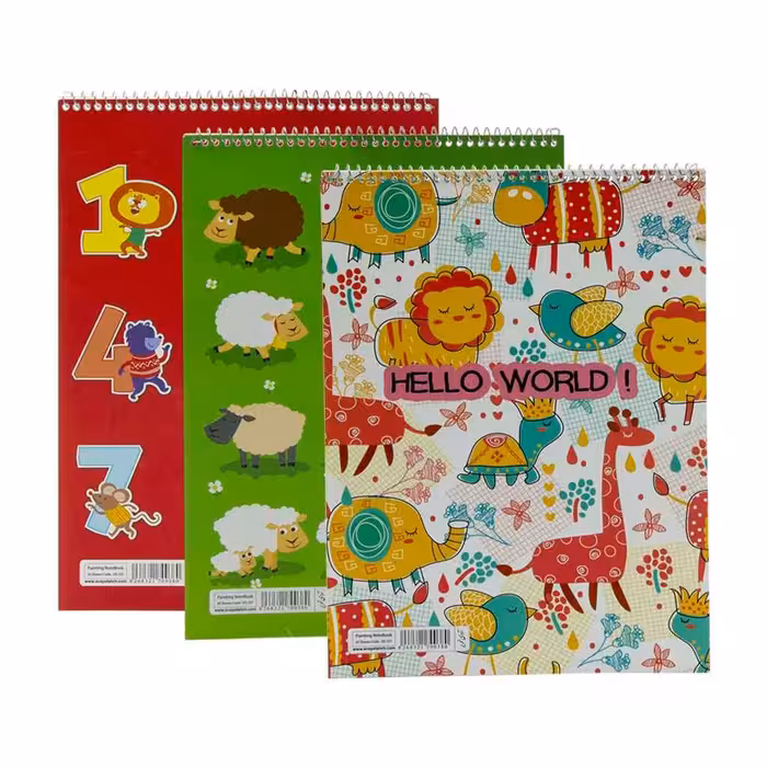 دفتر30برگ نقاشی رحلی سیم ازبالاآوای تحریرکدDS231