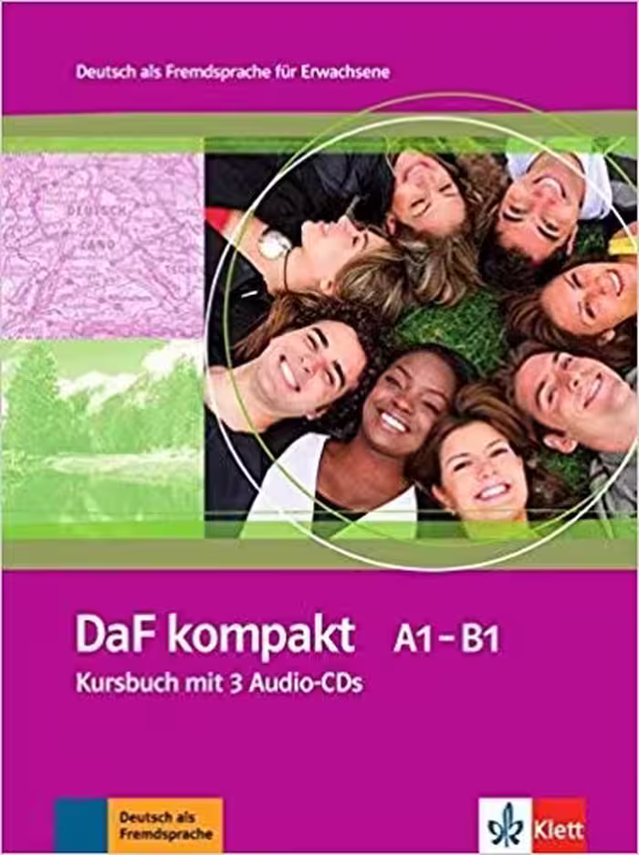 DaF kompakt Kursbuch   Ubungsbuch A1 – B1 کتاب ( چاپ گلاسه کتاب اصلی رنگی   کتاب کار رنگی )
