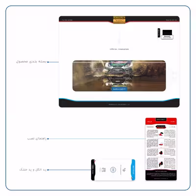 برچسب پوششی ماهوت مدل Rally مناسب برای تبلت مایکروسافت Surface Pro 3 2014