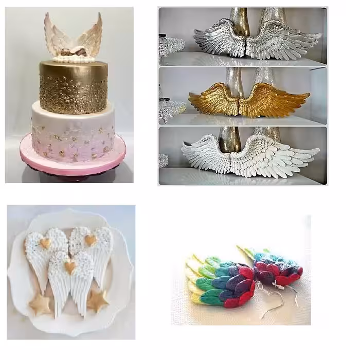 قالب فوندانت بهگز مدل بال بزرگ