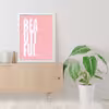 تابلو مدل مینیمال BEATIFUL کد m2568-w