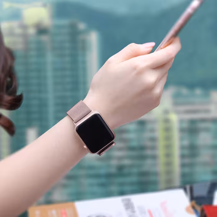 بند ویوو مدل Milano Stainless Steel مناسب برای اپل واچ 42/44 میلی متری