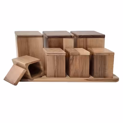 ست جای ادویه 7 پارچه مدل مرجان