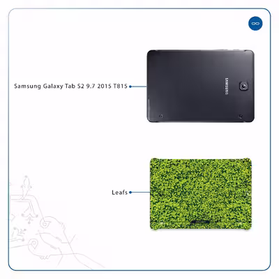 برچسب پوششی ماهوت مدل Leafs مناسب برای تبلت سامسونگ Galaxy Tab S2 9.7 2015 T815