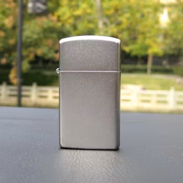 فندک زیپو مدل 1605 SLIM SATIN CHROME