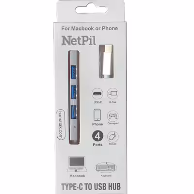 هاب 4 پورت USB-C نت پیل مدل T809A