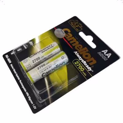 باتری قلمی قابل شارژ کملیون مدل AlwaysReady2700 بسته دو عددی