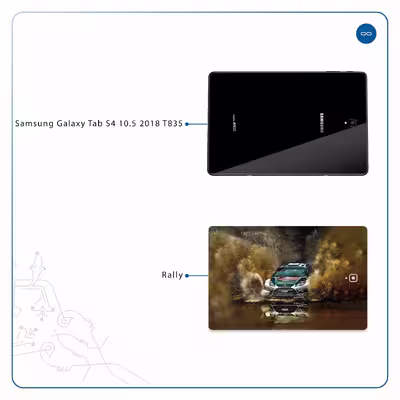 برچسب پوششی ماهوت مدل Rally مناسب برای تبلت سامسونگ Galaxy Tab S4 10.5 2018 T835