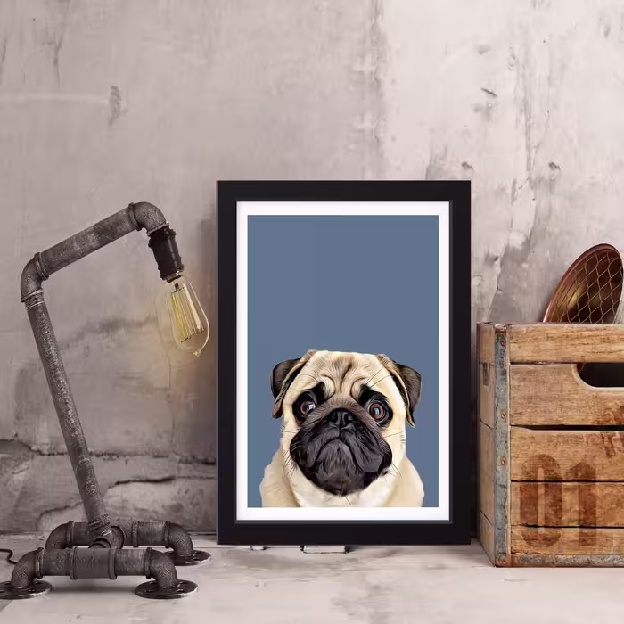 تابلو مدل مینیمال Dog کدS2930-b