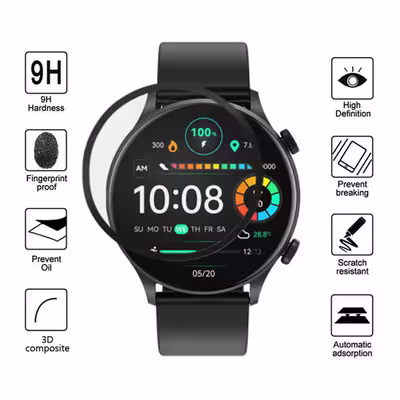 محافظ صفحه نمایش کروکودیل مدل C-PWM مناسب برای ساعت هوشمند هایلو Haylou Solar Plus