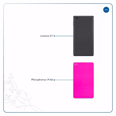 برچسب پوششی ماهوت مدل Phosphorus-Pink مناسب برای تبلت لنوو E7