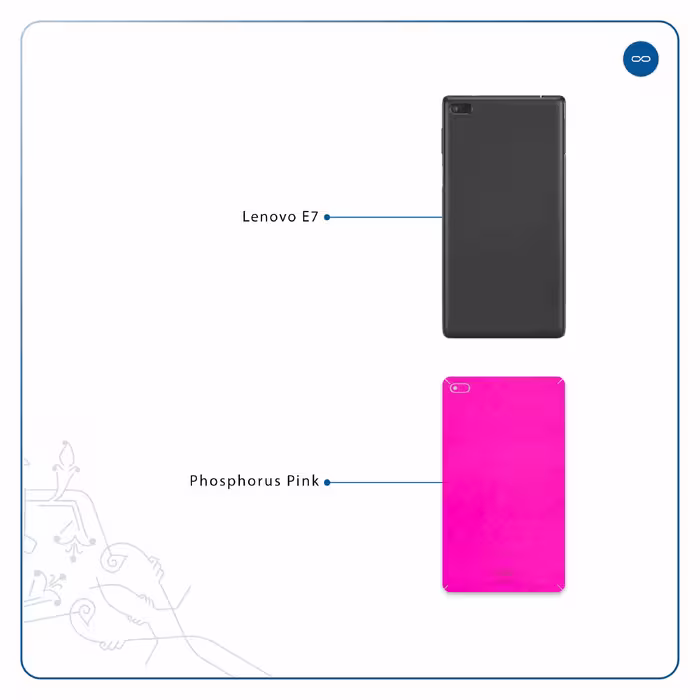 برچسب پوششی ماهوت مدل Phosphorus-Pink مناسب برای تبلت لنوو E7
