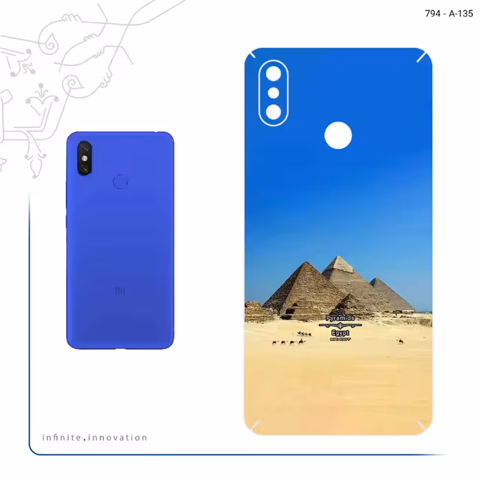 برچسب پوششی ماهوت مدل Pyramids of Egypt مناسب برای گوشی موبایل شیائومی Mi Max 3
