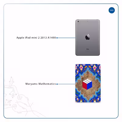 برچسب پوششی ماهوت مدل Maryams Mathematics مناسب برای تبلت اپل iPad mini 2 2013 A1490