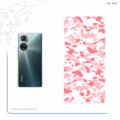 برچسب پوششی ماهوت مدل Army_Pink_Pixel مناسب برای گوشی موبایل آنر 50
