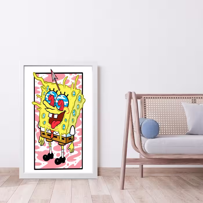 تابلو مدل باب اسفنجی Sponge bob کد G15-41