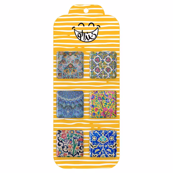 پیکسل خندالو مدل کاشی کد 98B مجموعه 6 عددی