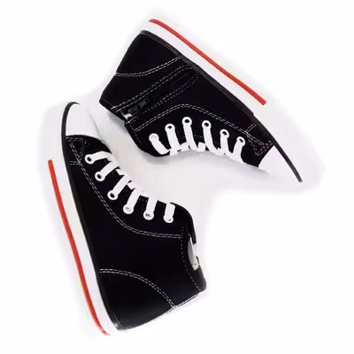 کفش راحتی  مدل آل اِستار زیپی رنگ مشکی