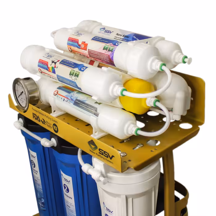 دستگاه تصفیه کننده آب اس اس وی مدل  GoldenBlue  2W X900 به همراه شیردوکاره 