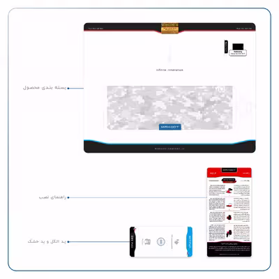 برچسب پوششی ماهوت مدل Army-Snow-Pixel مناسب برای تبلت سامسونگ Galaxy Tab S3 9.7 2017 T825