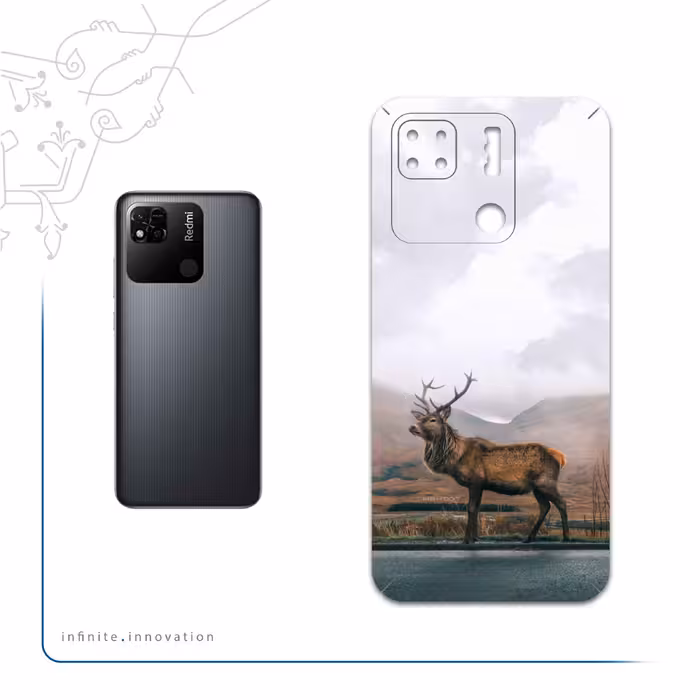 برچسب پوششی ماهوت مدل Horned-Deer مناسب برای گوشی موبایل شیائومی Redmi 10A