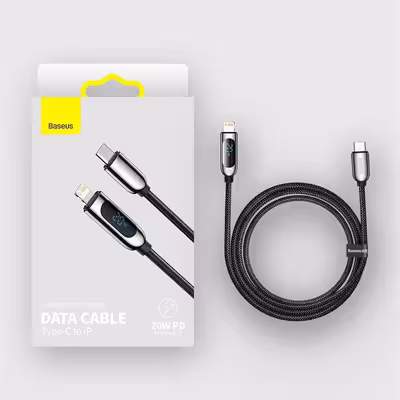 کابل تبدیل USB-C به لایتنینگ باسئوس مدل CATLSK-A01 طول 2 متر